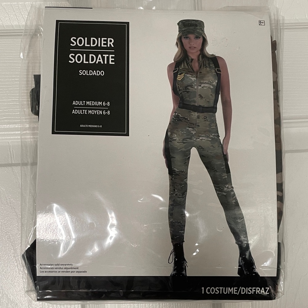 Soldier Camo Jumpsuit Halloween Costume Amscan NEW